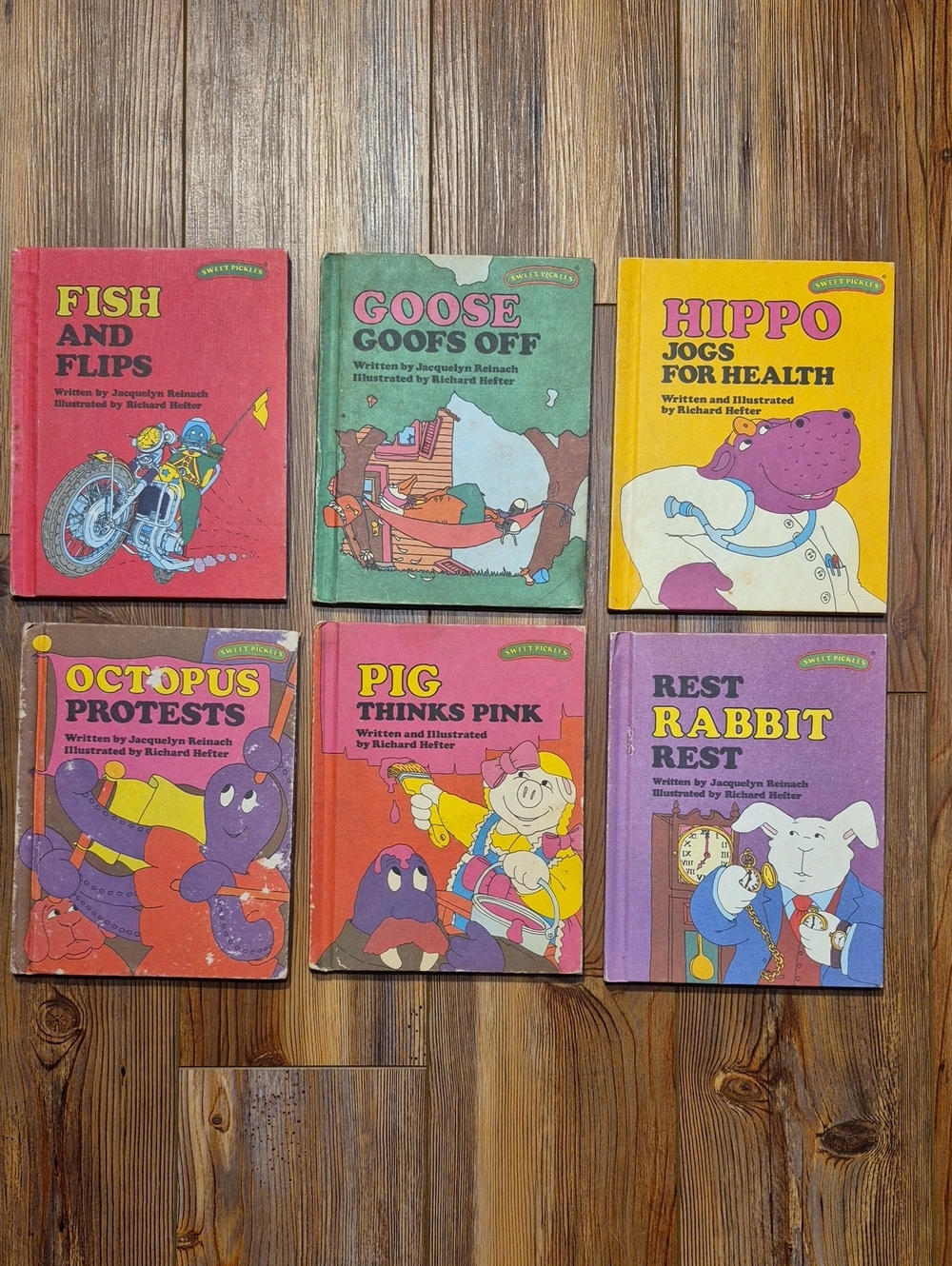 6 Hardcover Sweet Pickles Alphabet Books By Jacquelyn Reinach & Richard Hefter
